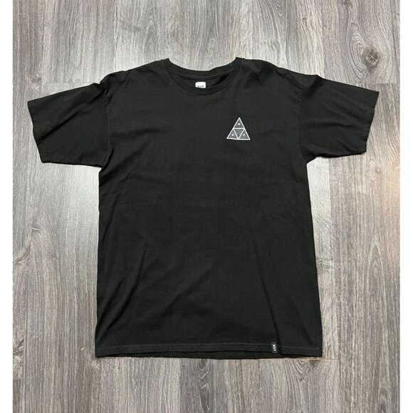Huff Mens T Shirt Size Large Black White By All Means Necessary Worldwide DBC - Picture 2 of 10